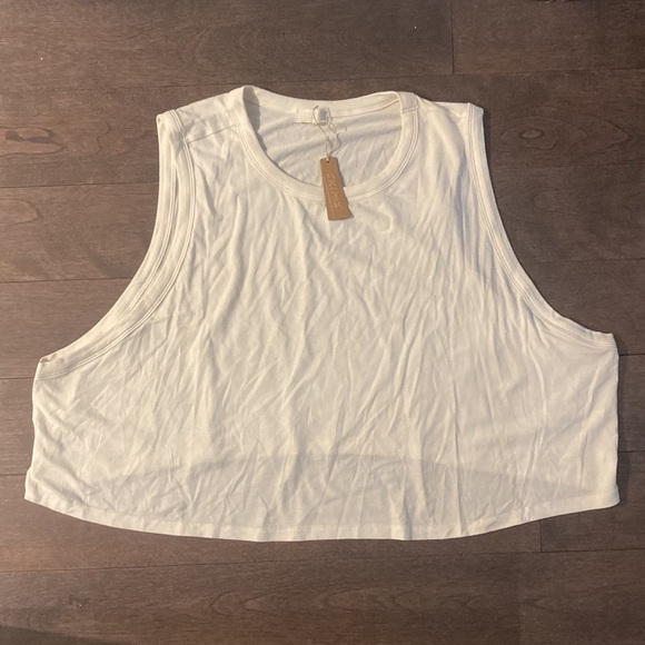 NWT SKIMS *cream* crop tank size 3 XL - Picture 4 of 11